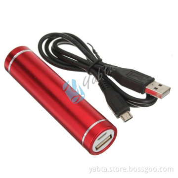 Travel Journey External Battery Charger 2600 Cylinder Lipstick PowerBank